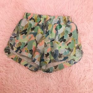 GUC Athleta Green and Peachy colored Shorts with adjustability